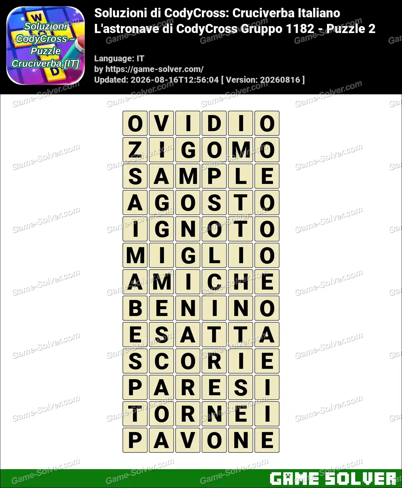 Soluzioni di CodyCross: Cruciverba Italiano L’astronave di CodyCross Gruppo 1182 – Puzzle 2